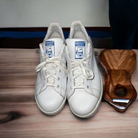 Adidas Originals Stan Smith Ortholite Trainers White Blue Skate Sneakers… - Picture 7 of 13